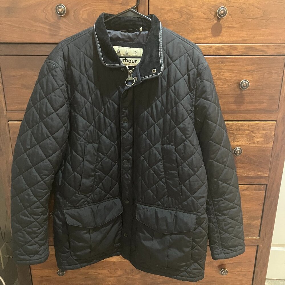 Barbour Devon Quilted Jacket Black XL - Picture 4 of 10